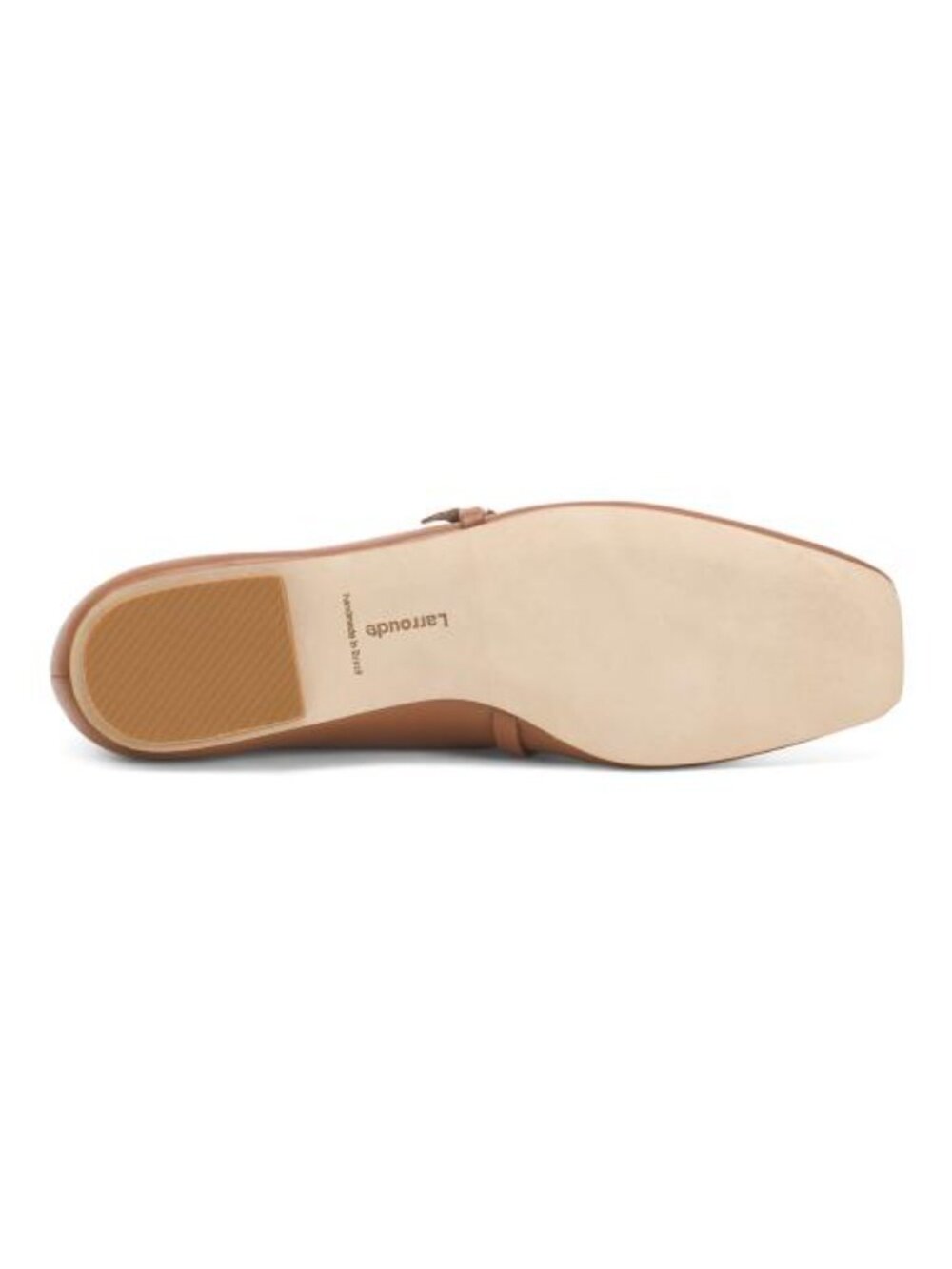 Larroude Misty Ballerina Flat Caramel Kidskin Leather Almond Toe Ballet Flats - Picture 5 of 12